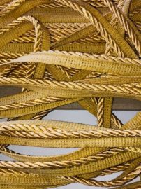 9mm Old Gold Satin Rope Piping (2METRES)