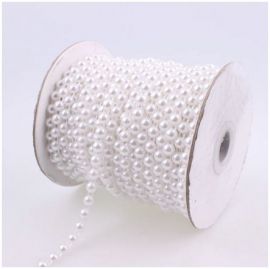 Rounded Flat Backed Pearl Trim