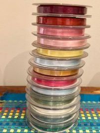 10mm Satin Ribbon Rolls (20 - 25 metres)