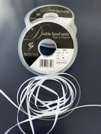 3mm White Satin Ribbon (Double Faced 30 metres)