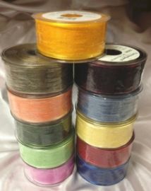 40mm Wired Slub Ribbon 20 metre Roll