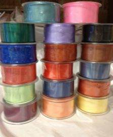 40mm Wired Taffeta Ribbon 20 metre Roll
