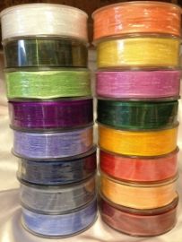 25mm Wired Slub Ribbon Roll (20 Metres)