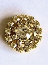 20mm Rhinestone Button (Flat Back)