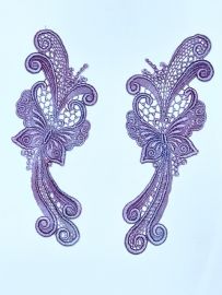 Hand Dyed Dancing Butterfly (pair)
