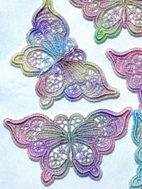 Hand Dyed Lace Butterfly