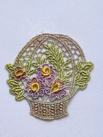 Detailed Hand Dyed Basket