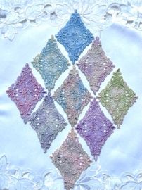 Hand Dyed Diamond Motif