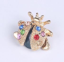 Vibrant Ladybird Brooch