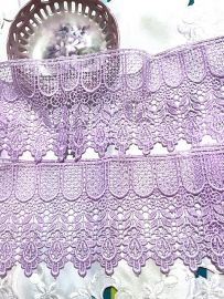 Hand Dyed Lace Coat Hanger (finished product)