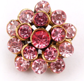 Mini Pink Cluster Brooch