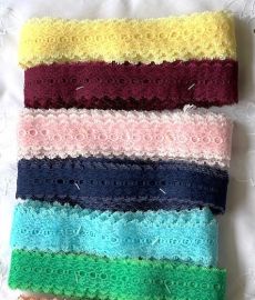 Coat Hanger Lace HALF PRICE SPECIAL  Plain/Solid Colour (10 metres)