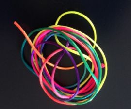Rainbow Satin Cord (4 metres)