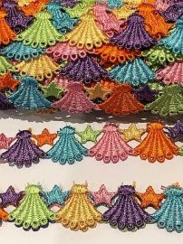 Multi Coloured Fan Trim