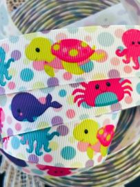 25mm Sea Creature Ribbon (2 metres)